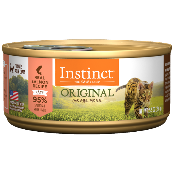 Instinct Cat Original GF WildCaught Salmon 12/5.5 oz Cans - Catoro