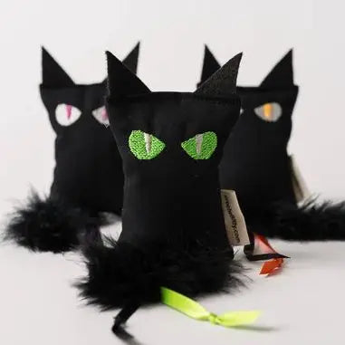 Crochet Kitty - Spooky Black Catnip Cats