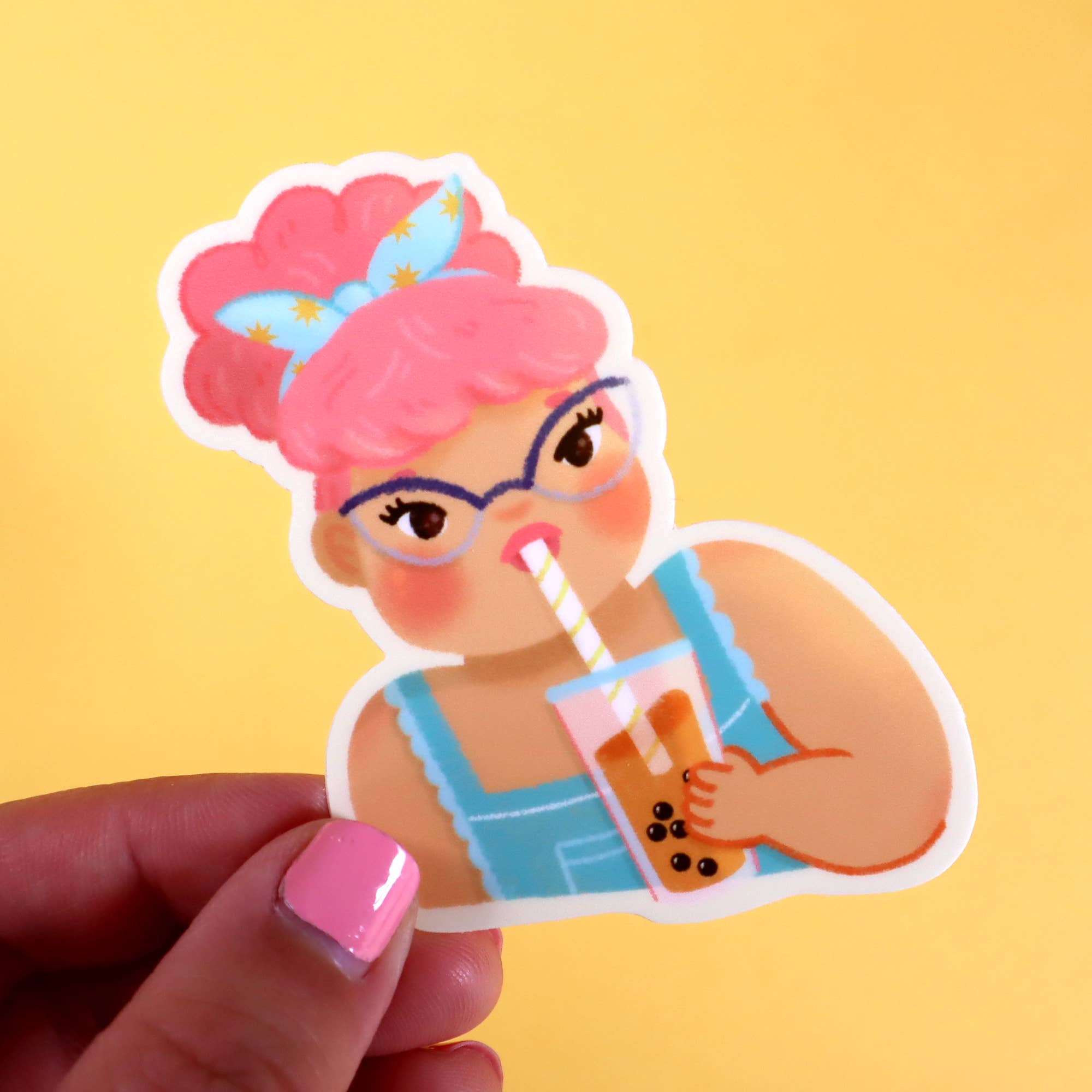 Boba Girl Sticker