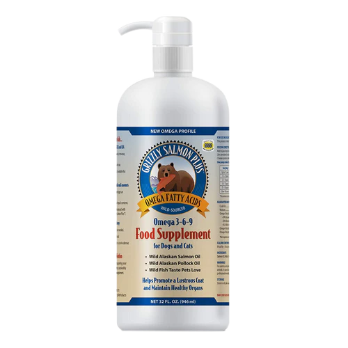 Grizzly - Salmon Oil Plus for Dogs and Cats 32oz
