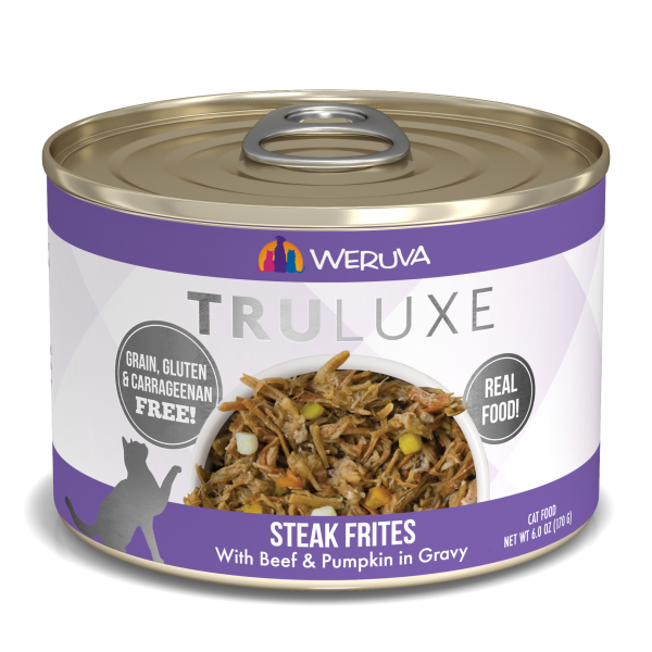TruLuxe Cat Steak Frites with Beef & Pumpkin Gravy - Single Can 6oz