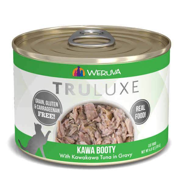 TruLuxe Cat Kawa Booty with Kawakawa Tuna in Gravy - Single Can 6oz