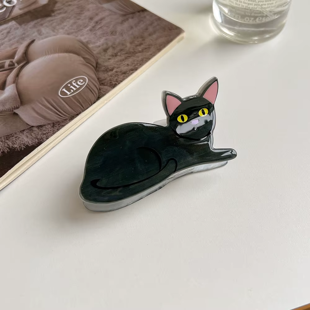 Mini Cat Hair Claw Clip