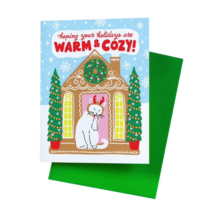 Warm and Cozy Kitty Greeting Card