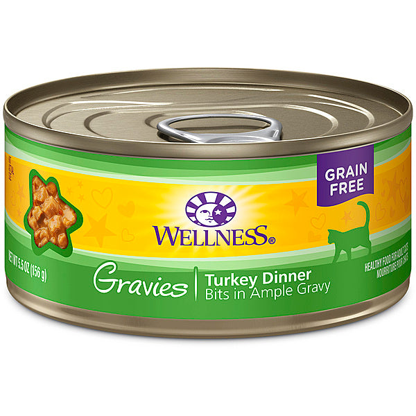 Wellness Gravies Turkey Dinner Bits in Gravy 5.5oz - Single Can