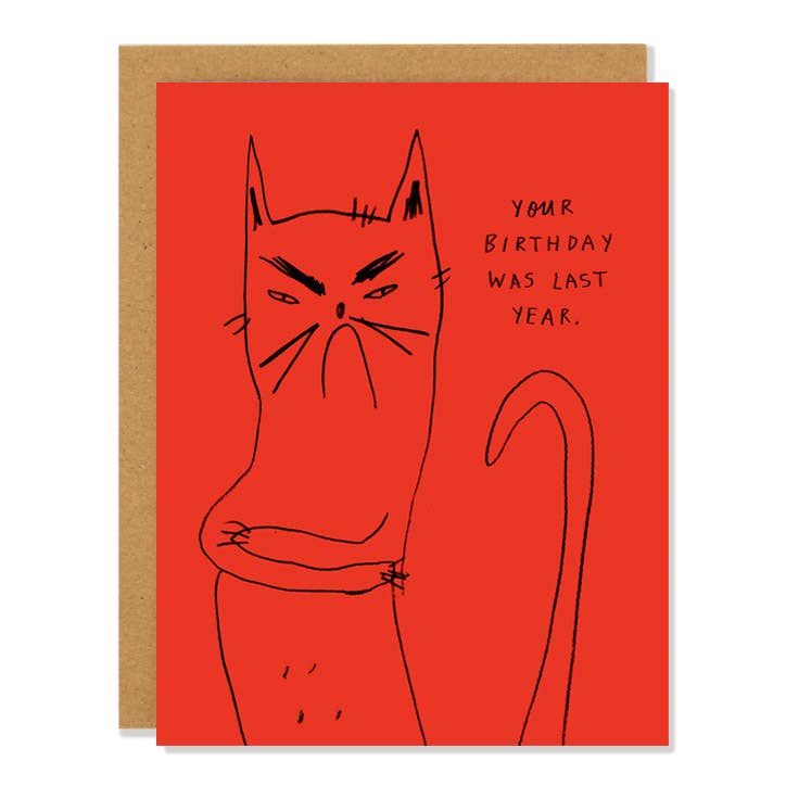 Bitter Kitty Birthday Card from Badger & Burke