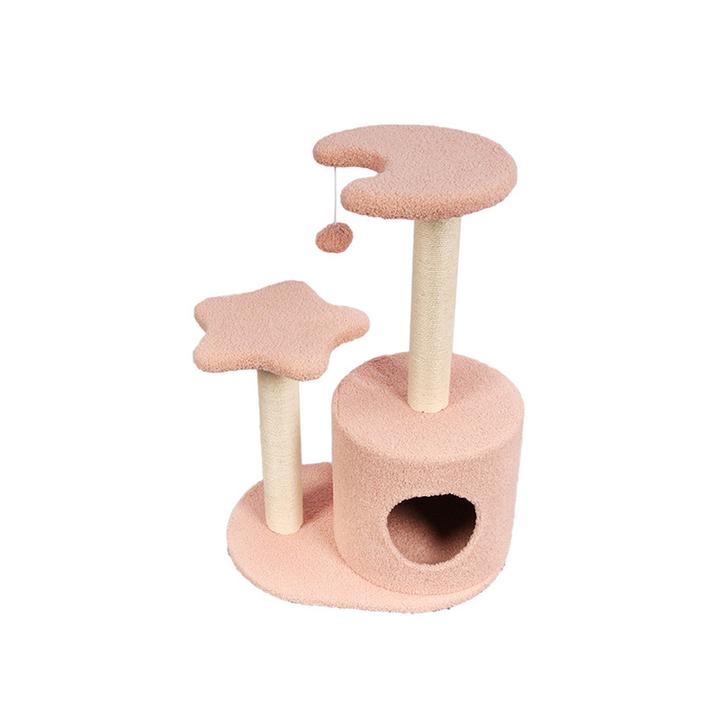 Sisal Cat Climbing Tree (Pink) - Catoro Pets
