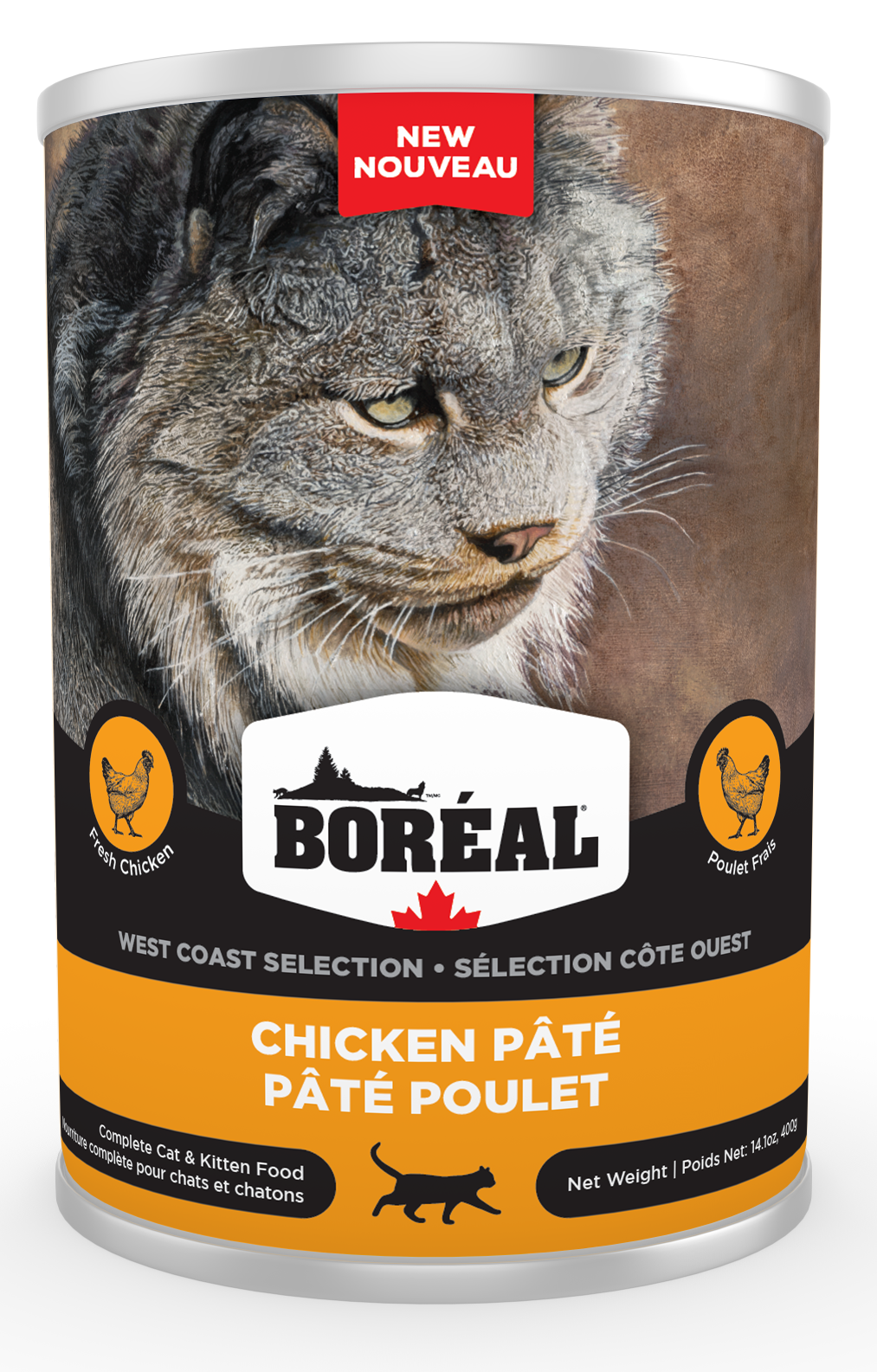BOREAL West Coast Cat - Chicken Pate 400g