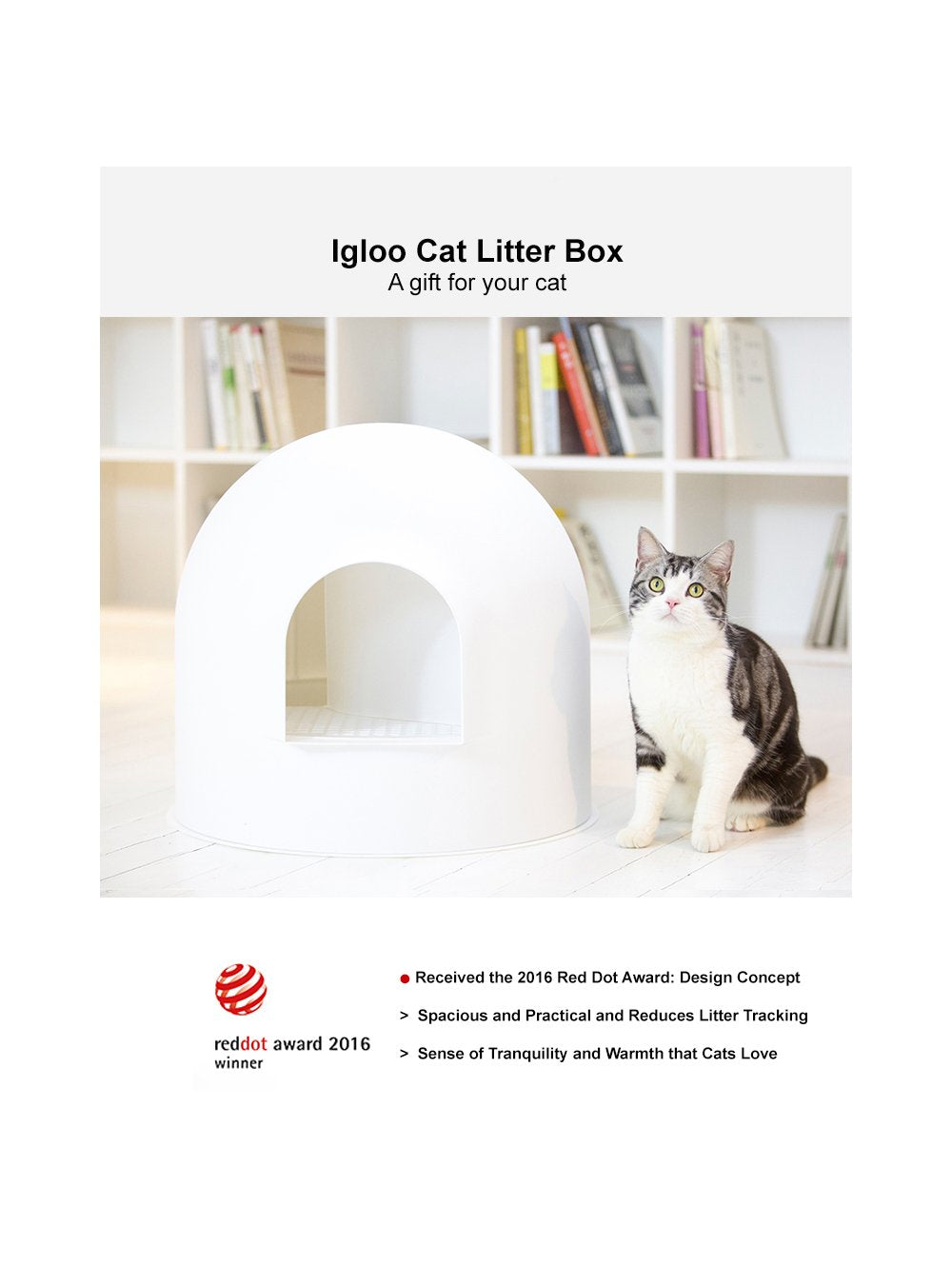 Igloo Cat Litter Box (Bonus Litter!) - Catoro