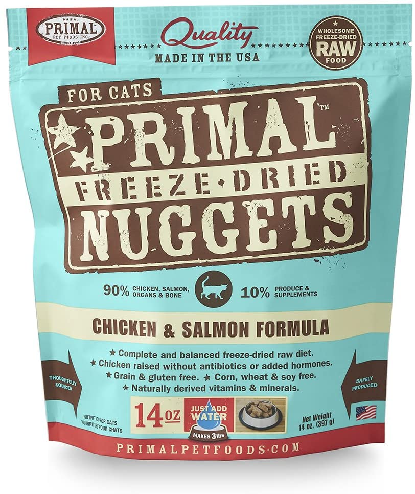 Primal Cat Freeze Dried Chicken Salmon 14 oz - Catoro