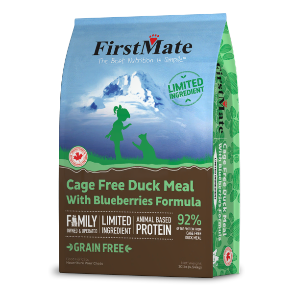 FirstMate Cat LID GF Cage Free Duck/Blueberries (10lb)