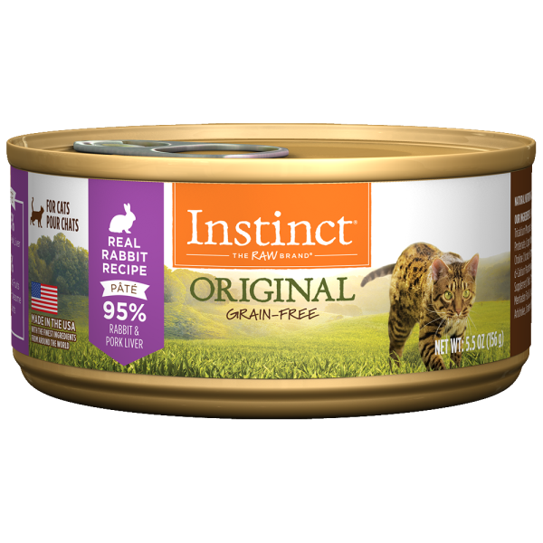 Instinct Cat Original GF FarmRaised Rabbit 12/5.5 oz Cans - Catoro