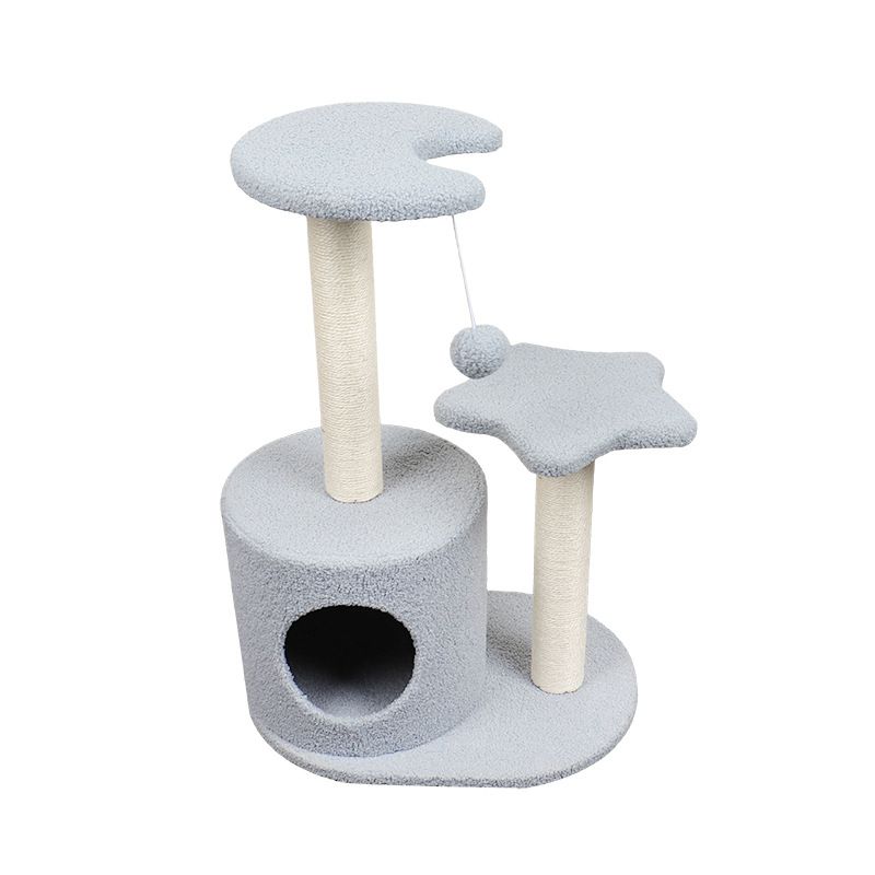 Pastel Moon and Star Cat Tree