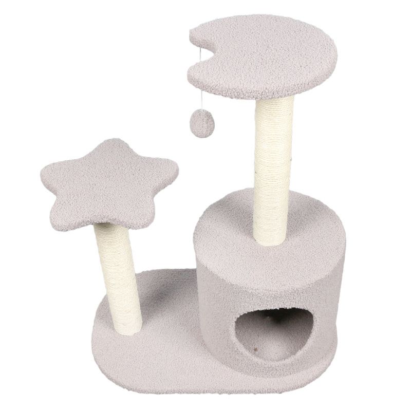 Pastel Moon and Star Cat Tree