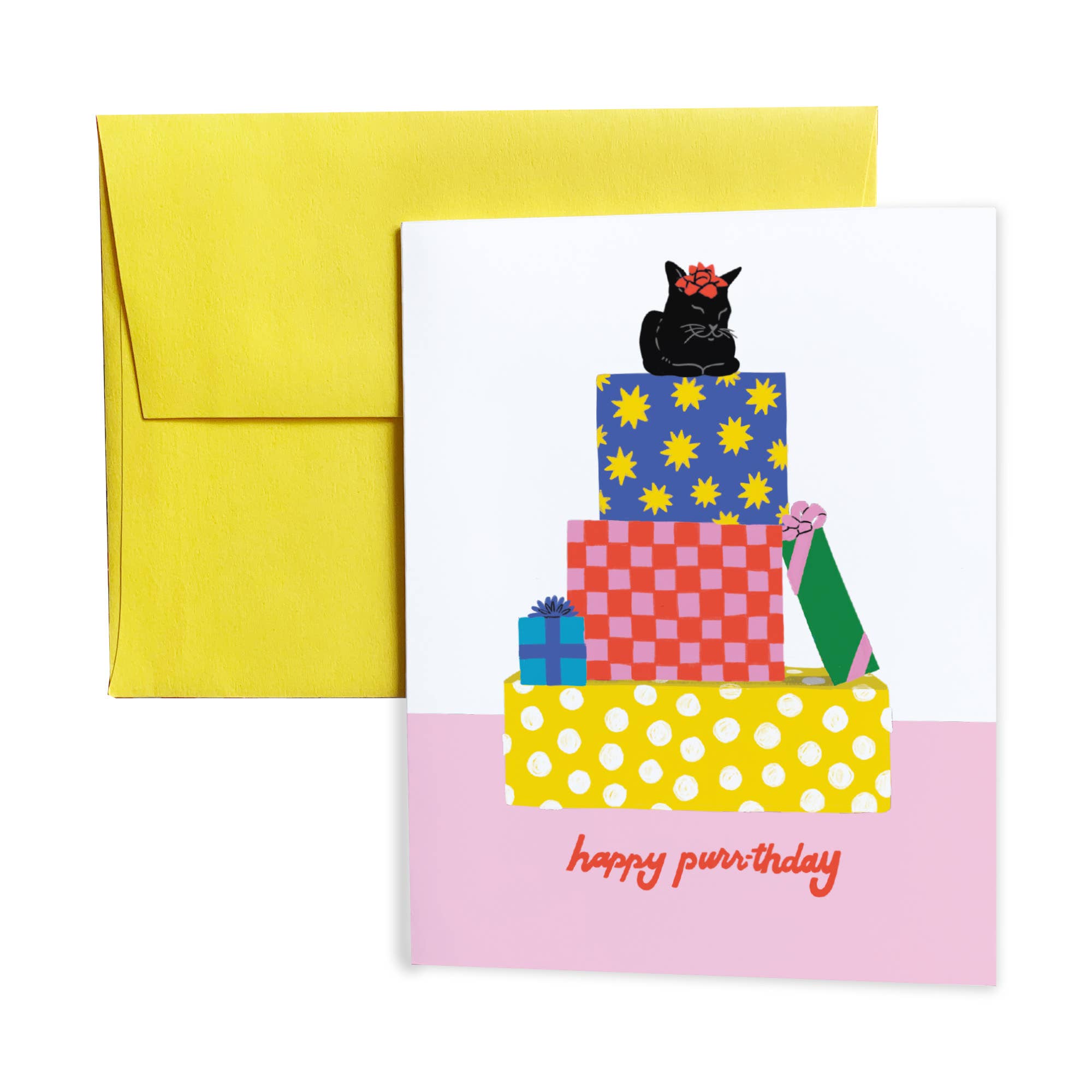 Happy Purrthday Birthday Card from 5 Eye Studio