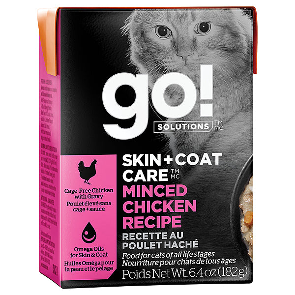 GO! CAT SKIN & COAT CARE Minced Chicken - Single 6.4oz